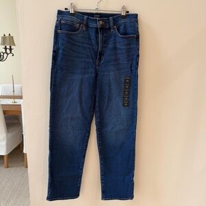 J. Crew Stovepipe Signature Stretch Jeans Dark Wash Size 28